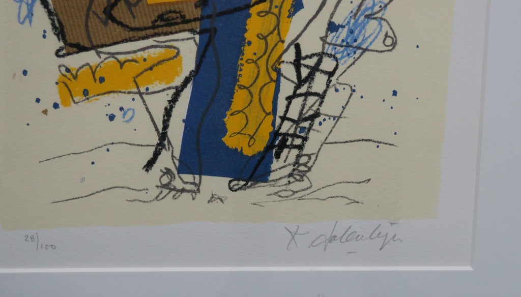 Kees Salentijn: Zeefdruk, Serie San Comedo - Ingelijst kopen? Bied vanaf 35!