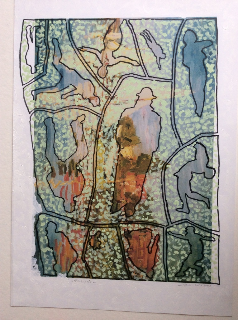 Jack Vissers - Ypos 16 - acryl op papier, gesigneerd kopen? Bied vanaf 1!