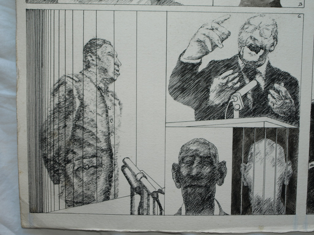 Walter Barten : Tekening O.I. inkt , Ontwerp – gesigneerd – ca 1980 kopen? Bied vanaf 1!