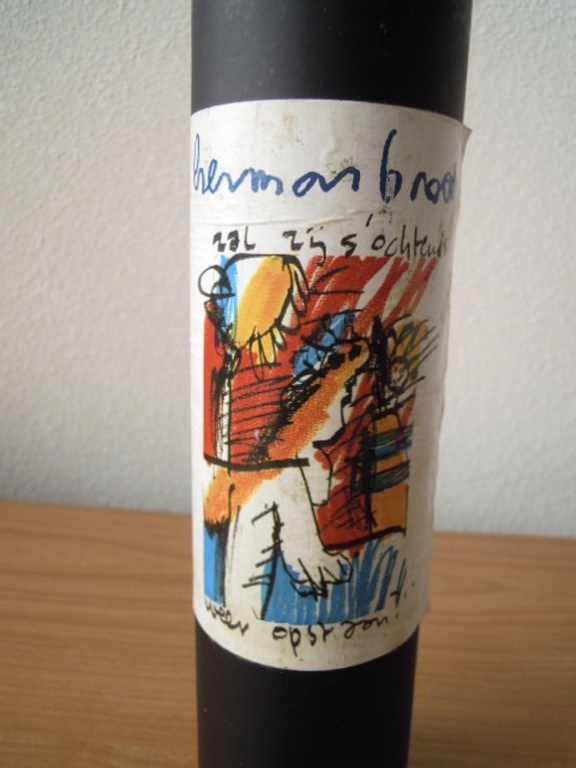 Fles wijn HERMAN BROOD uit 1996- wine gallery collectie + 4 glazen onderzetters kopen? Bied vanaf 20!