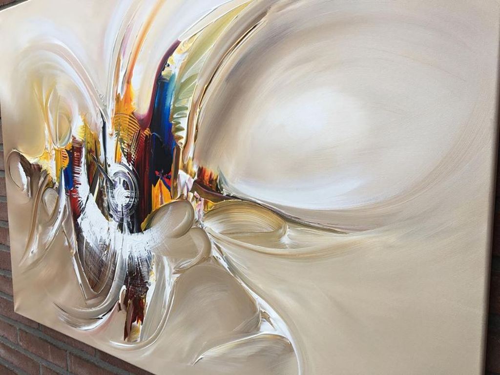 Gena - Abstract. Acrylverf op doek - 2017 - Gesigneerd. kopen? Bied vanaf 150!