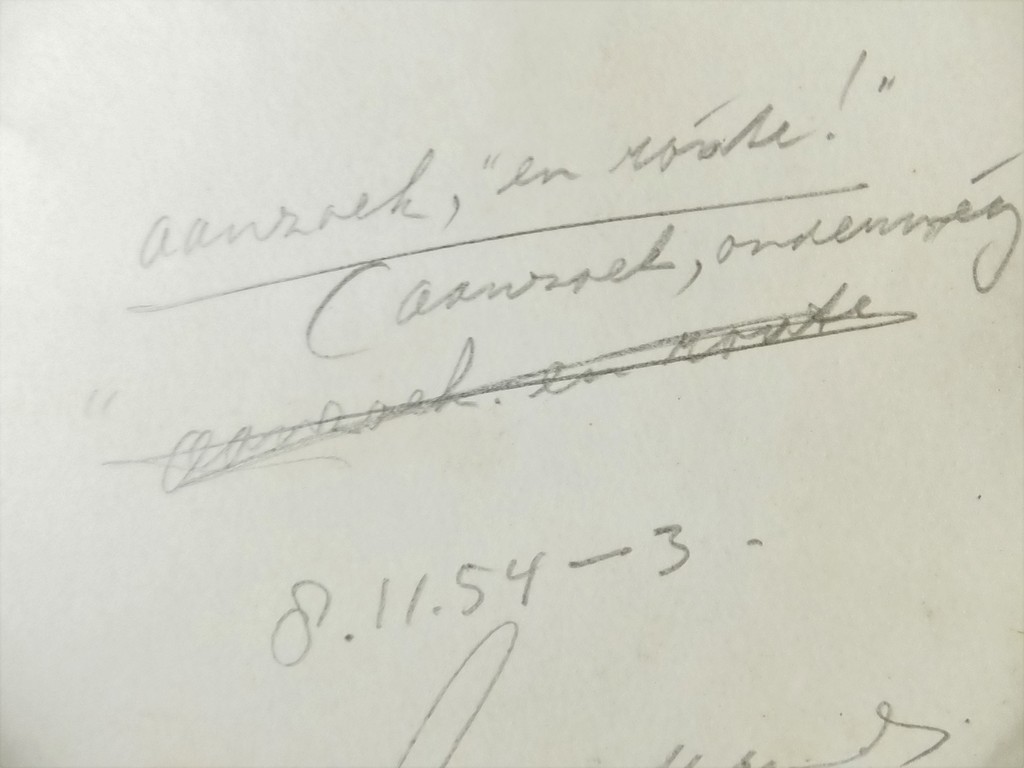Eugene Brands (1913-2002) - olie op papier - titel: aanzoek  kopen? Bied vanaf 1500!