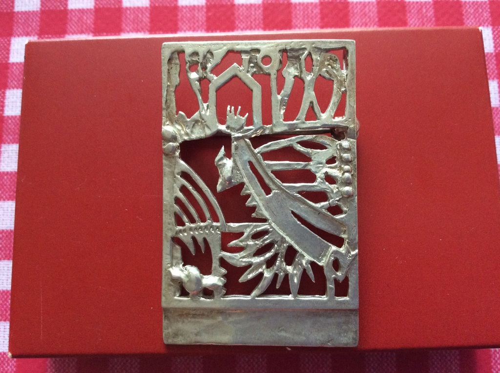 Zilveren broche van Jeroen Krabbe kopen? Bied vanaf 45!