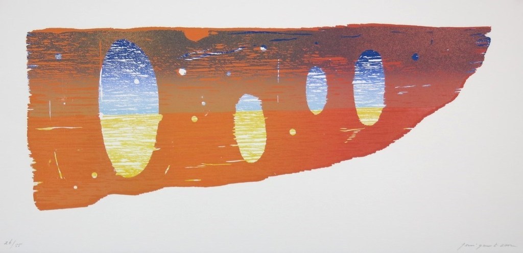 Joris Geurts: Houtsnede, Z.T. (oranje) kopen? Bied vanaf 1!