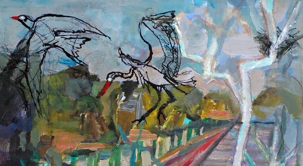 Hans Ebeling Koning, gemengde techniek op papier. kopen? Bied vanaf 50!