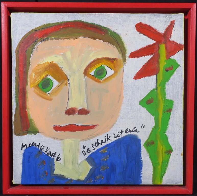 Meertje Kaal: Olieverf op doek, De schrik zit erin - Ingelijst kopen? Bied vanaf 1!
