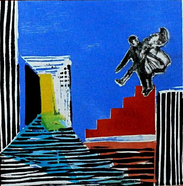 Domenique Martin - ets: Theater - 1998 verkocht voor € 40!