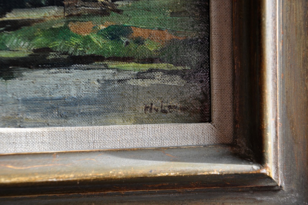 Henk van Leeuwen - Rivierlandschap met bosschage kopen? Bied vanaf 245!