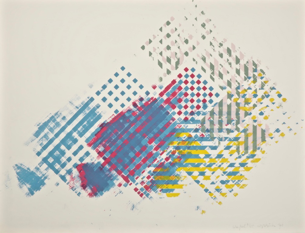 Josum Walstra: Zeefdruk, Weefsel verkocht voor € 35!