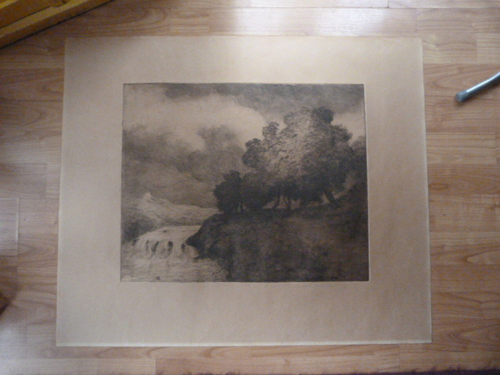 Martin van Waning ( 1889 - 1972 ) - ets - landschap. kopen? Bied vanaf 1!