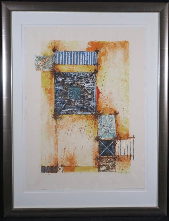 Bernard Remusat: Carborundum, Solive - Ingelijst verkocht voor € 70!