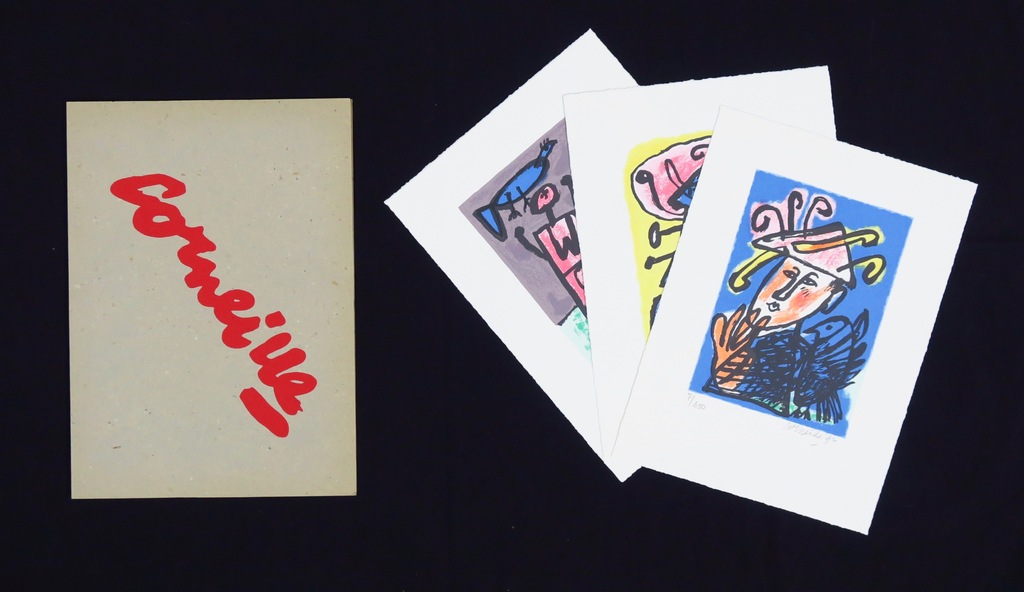 Corneille: Portfolio met 3 zeefdrukken in bijpassende map, Trois images d'un ete kopen? Bied vanaf 200!