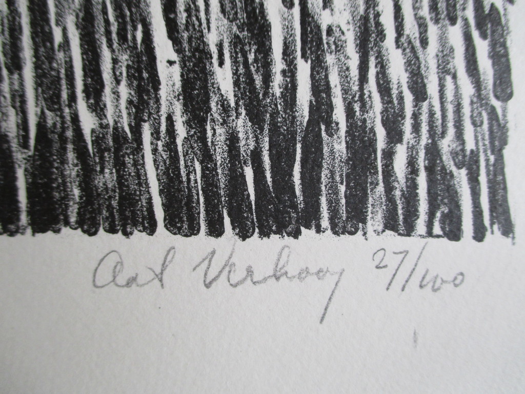 Aat Verhoog, litho kopen? Bied vanaf 45!