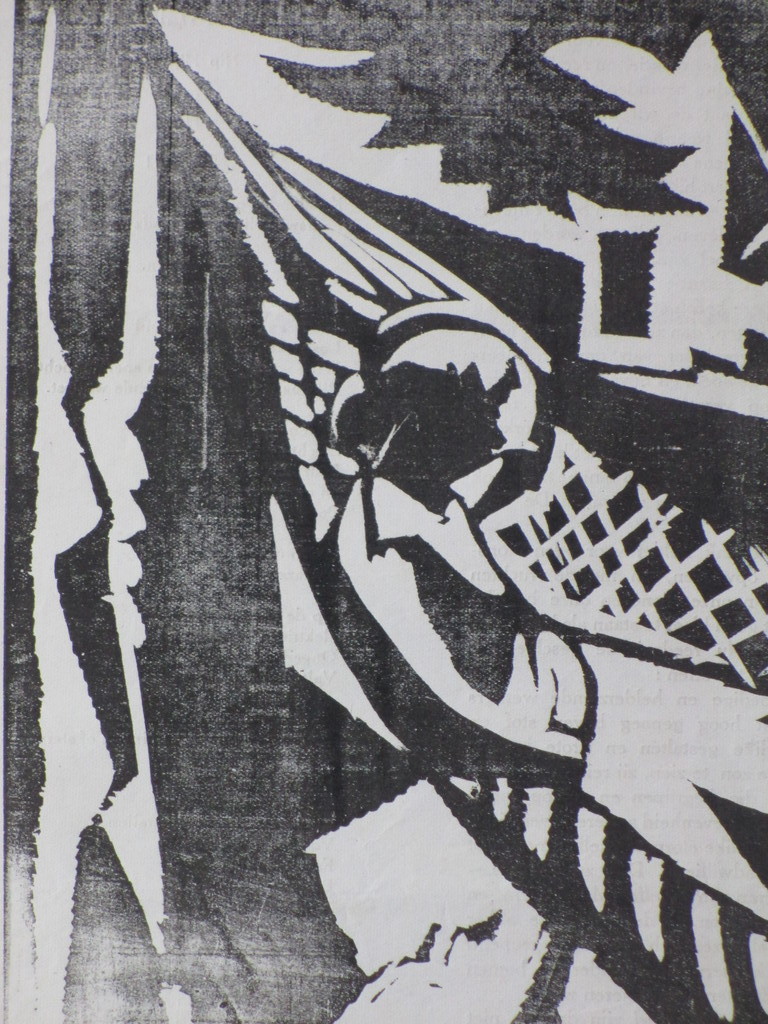 Jan Cockx, Vrouw in hangmat, Houtsnede kopen? Bied vanaf 25!