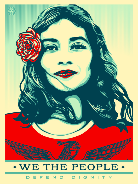 Shepard Fairey (OBEY) - We The People - set van 3 posters kopen? Bied vanaf 85!