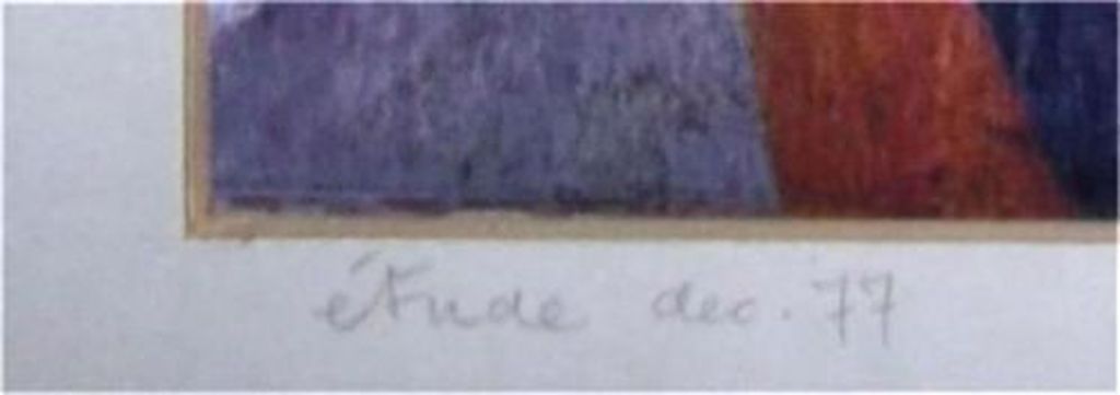 Klaas Draaisma-Etude-Acryl op papier-Gesigneerd kopen? Bied vanaf 75!