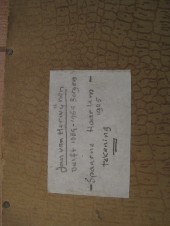 Jan v Herwijnen aquarel/tekening  Haarlem Spaarne 1925 gesigneerd  kopen? Bied vanaf 1!