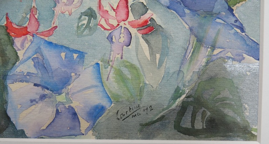 Courtine Wit: Aquarel, Bloemen kopen? Bied vanaf 1!