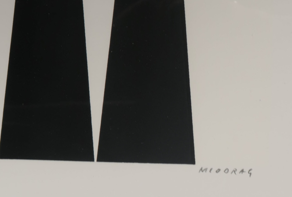 Dordevic Miodrag: Zeefdruk, Abstracte compositie - Ingelijst kopen? Bied vanaf 20!