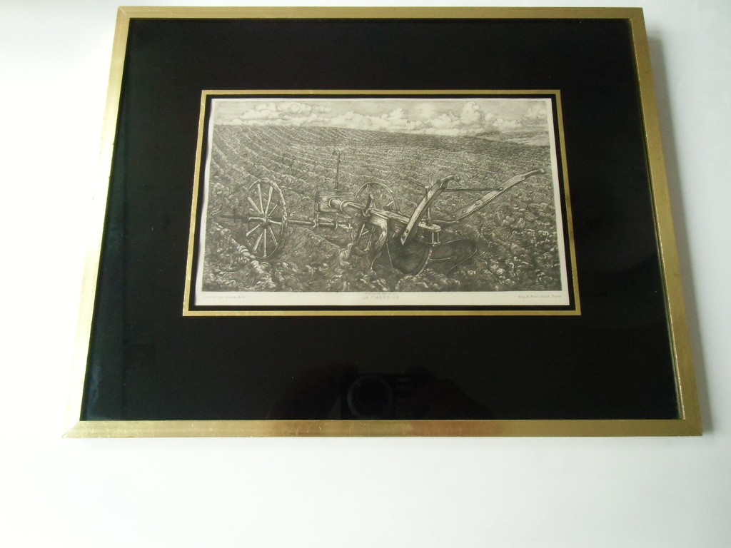PLOEG IN HET LAND // KOPERGRAVURE VAN PIETER DUPONT kopen? Bied vanaf 50!