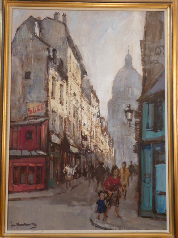 Jan Korthals - olieverf - Stadsgezicht Parijs kopen? Bied vanaf 995!