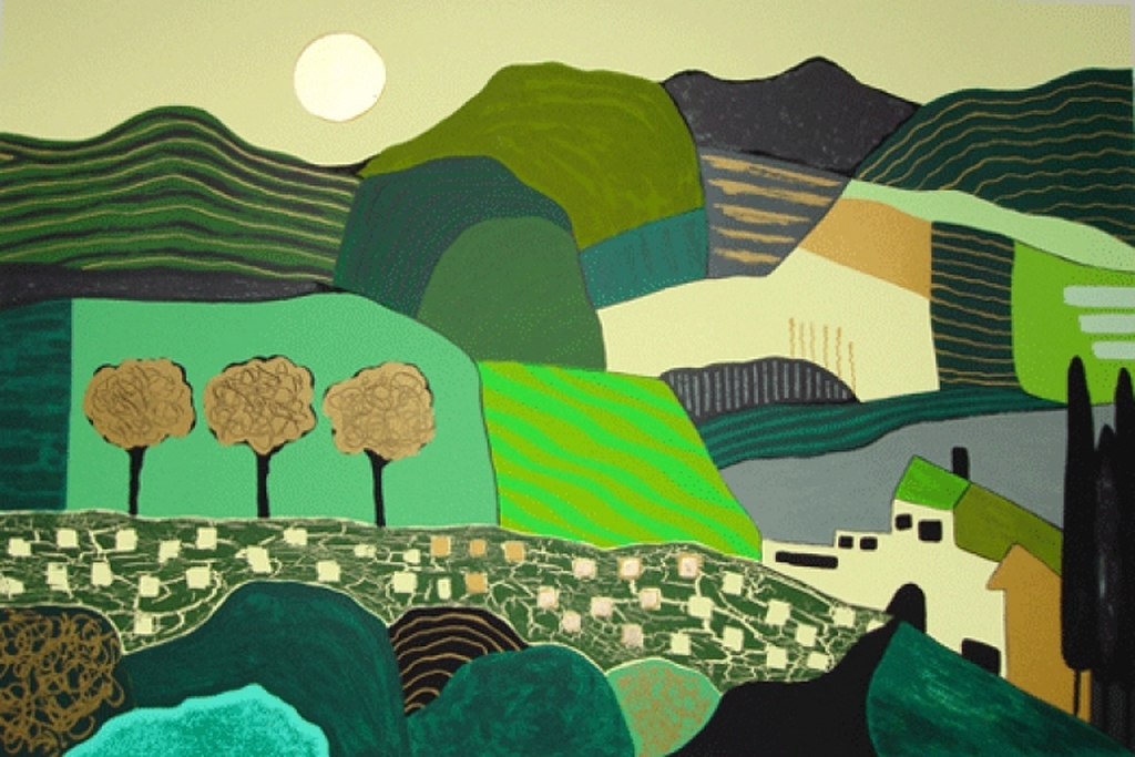 Ronald Boonacker, zeefdruk, Casa Verde, Spanje verkocht voor € 111!