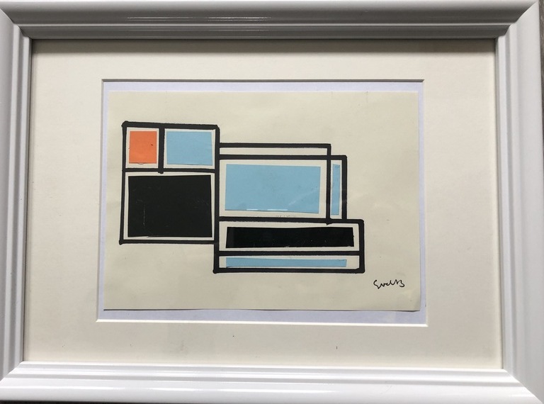 Siep van den Berg - Siep van de Berg - collage op papier  kopen? Bied vanaf 100!