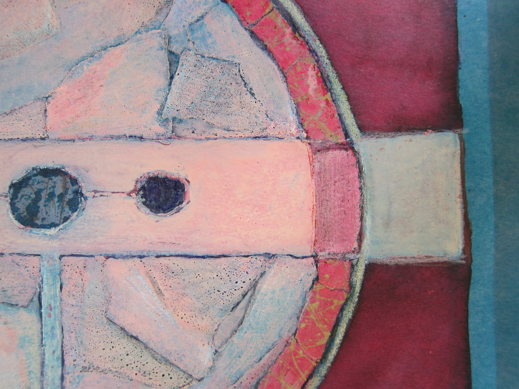 Maja Tent # CIRKEL IN VIERKANT# diverse technieken op karton, gesigneerd, 1991 kopen? Bied vanaf 40!