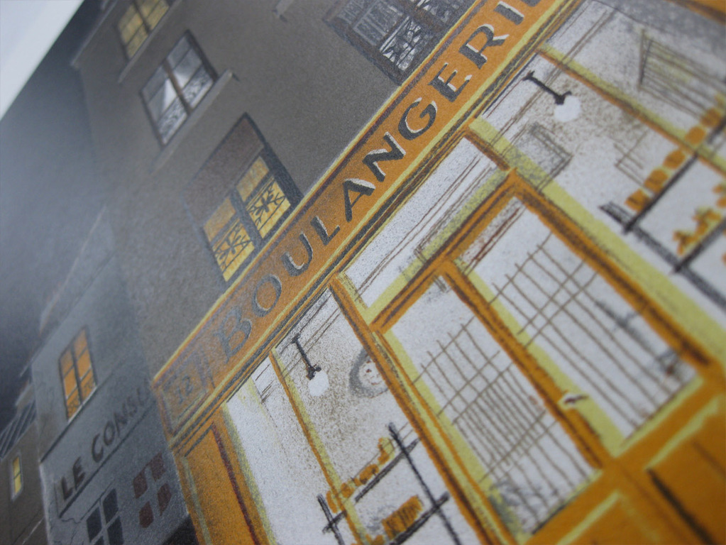 Jean-Luc Lecoindre - "Boulangerie" - kleuren litho (Handgesigneerd) kopen? Bied vanaf 47!