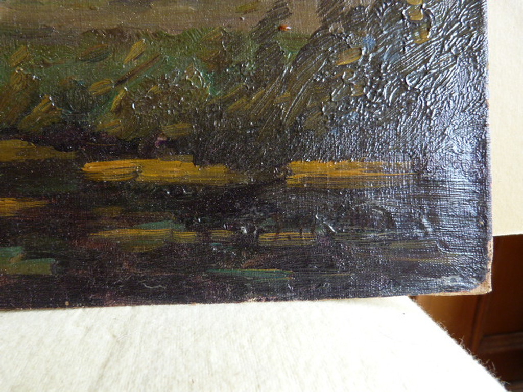 Onduidelijk gesigneerd - olieverf op doek/board. kopen? Bied vanaf 1!