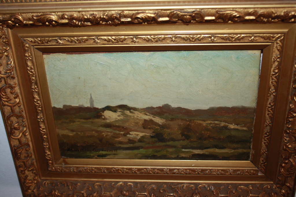 VISSERSDORP IN DE DUINEN van OPPENOORTH verkocht voor € 175!