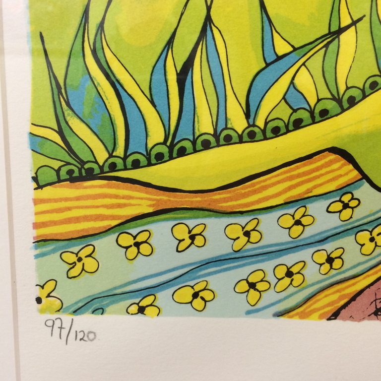 Patty Harpenau, zeefdruk met lijst , titel  kopen? Bied vanaf 40!