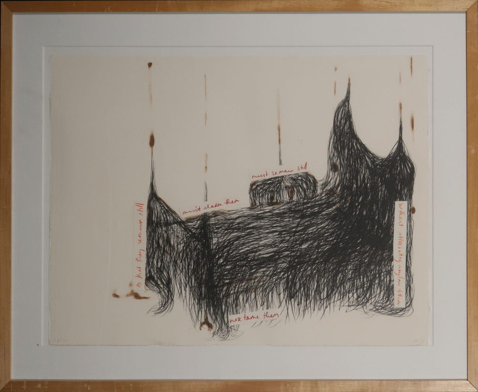 Ansuya Blom: Litho, Must remain still - Ingelijst kopen? Bied vanaf 1!