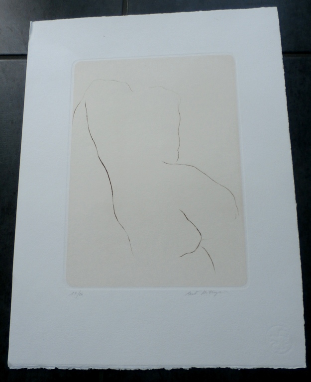 Bert de Keyser - grote ets:  Vrouwelijk naakt 5 kopen? Bied vanaf 45!