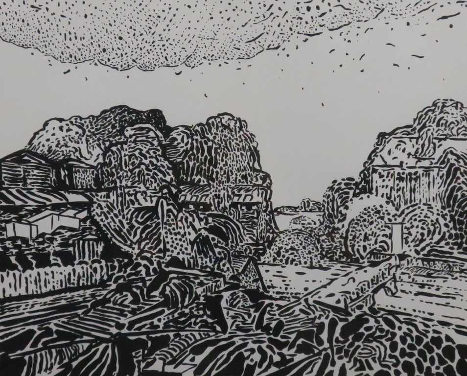 Pieter Holstein: Zeefdruk, Zonder titel - Ingelijst kopen? Bied vanaf 35!