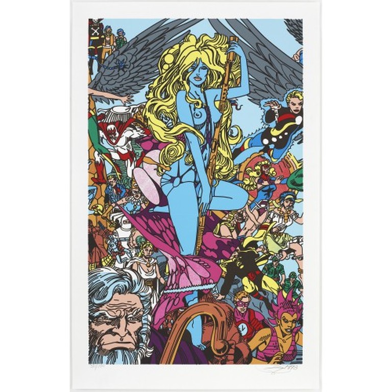 Erro: Zeefdruk, Femme fatale I (Groot) verkocht voor € 150!