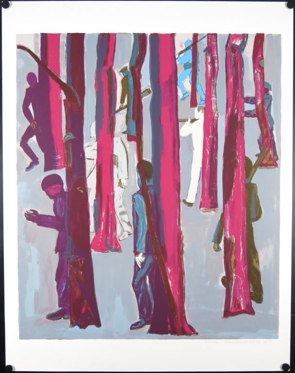 Hans Ebeling Koning: Zeefdruk, Bos R kopen? Bied vanaf 20!