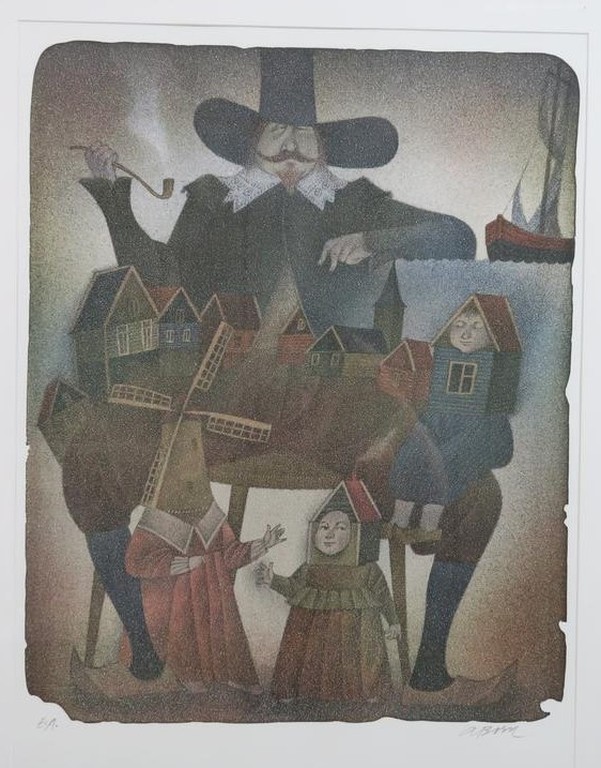 Adolf Born: Litho, Z.T. - Ingelijst kopen? Bied vanaf 100!