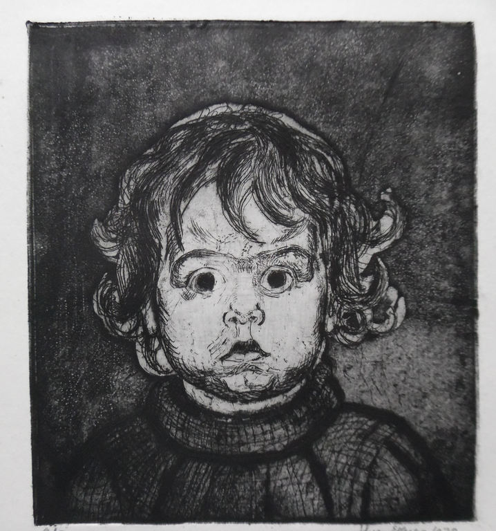 Hans van Efferen - ets - kinderportret kopen? Bied vanaf 10!