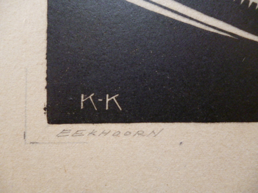 Cornelis Adrianus Koeman - houtsnede - Eekhoorn kopen? Bied vanaf 40!