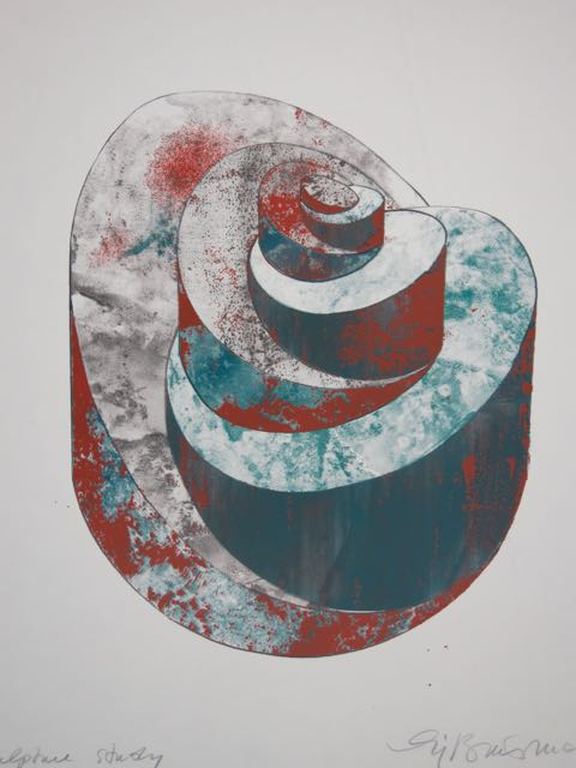 Sjoerd Buisman: Zeefdruk, Sculpture Study kopen? Bied vanaf 70!