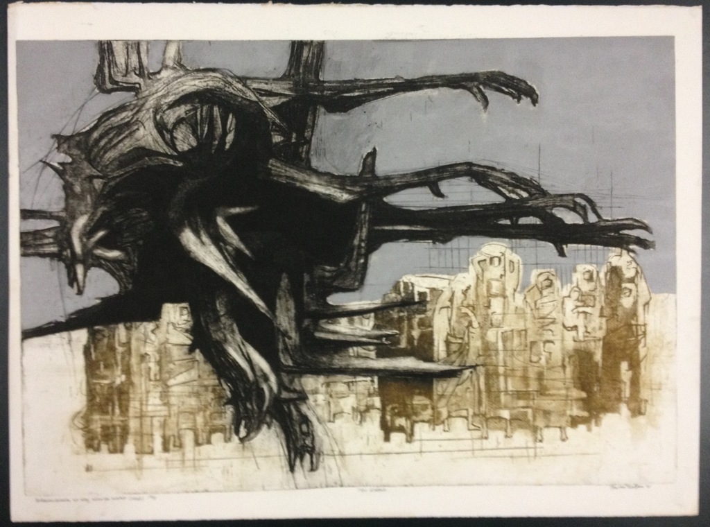 Ru van Rossem, kleurenlitho, Bedoeinenvrouwen op weg naar de markt (Israël)",'65 kopen? Bied vanaf 49!