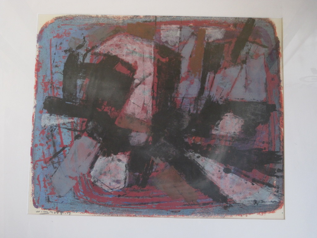 Wim Motz 1900-1977 abstracte compositie 1957 ARA groep Rotterdam kopen? Bied vanaf 1!