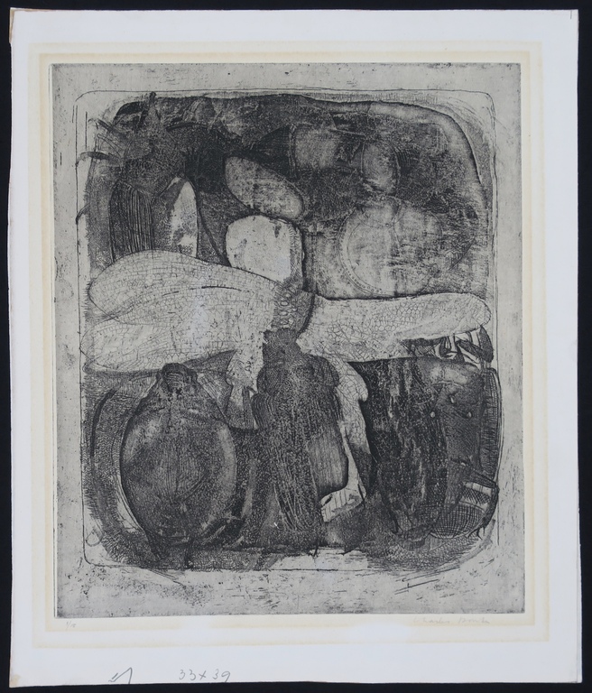 Charles Donker: Ets en aquatint, Insecten  verkocht voor € 80!