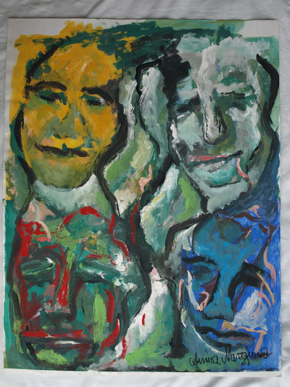 Anina Margiono – Acrylverf – Portretten – Gesigneerd  kopen? Bied vanaf 35!