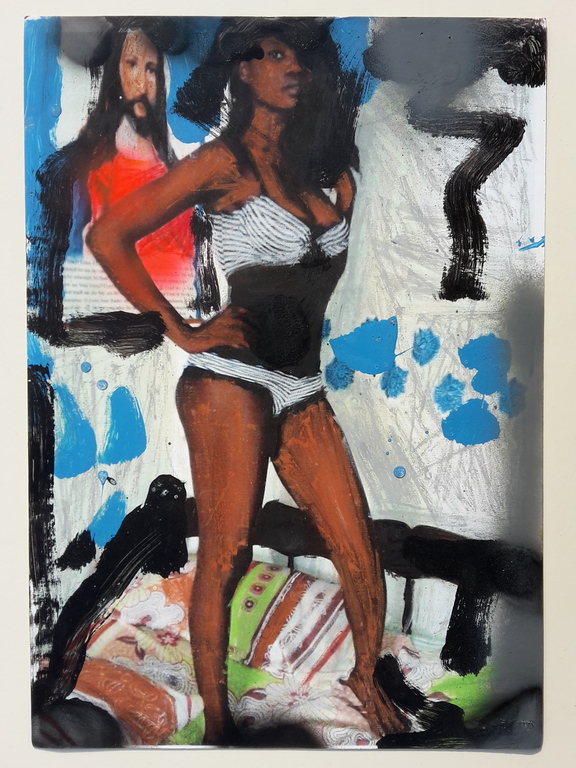 Peter Klashorst - gemengde techniek op papier - She loves Jesus kopen? Bied vanaf 75!