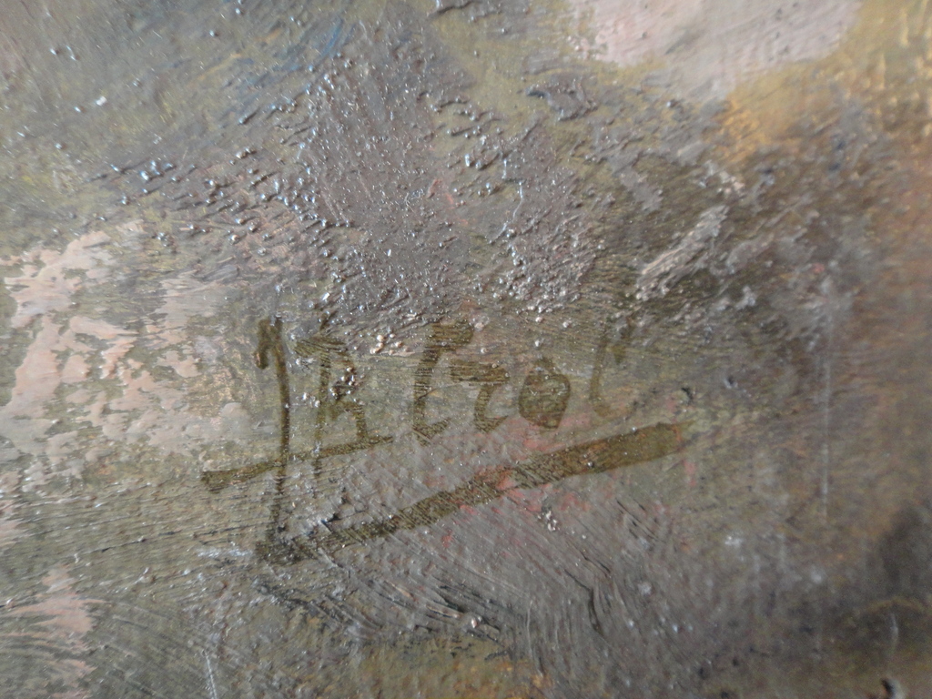 Johannes Baptista Crol, olieverf op board, 'villa in de duinen'. kopen? Bied vanaf 1!