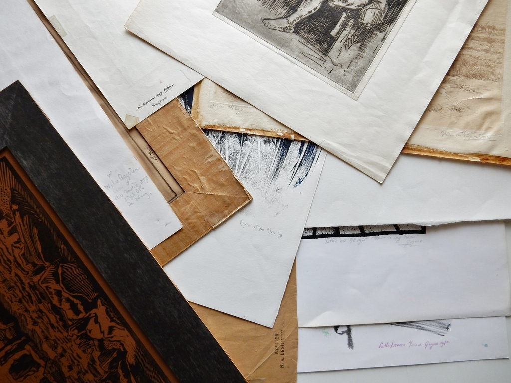 Dirk Nijland (1881-1955) - Houtsnede en 14 andere kunstwerken kopen? Bied vanaf 1!