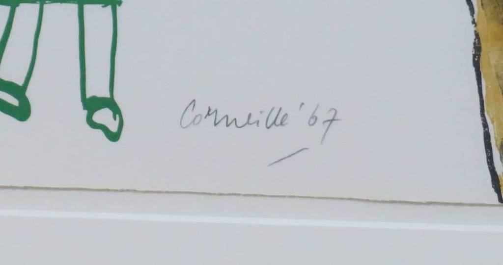 Corneille: Kleurenlitho, Femme de Nuit et d'Aube IV - Ingelijst kopen? Bied vanaf 250!