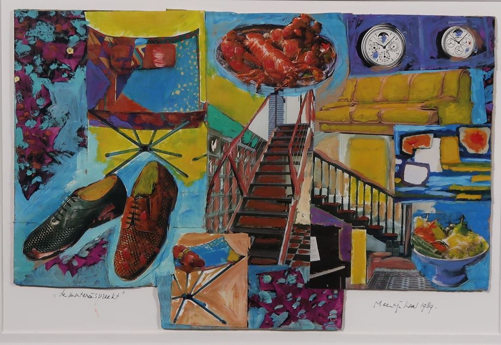 Meertje Kaal: Olieverf en collage, De materie spreekt - Ingelijst kopen? Bied vanaf 1!